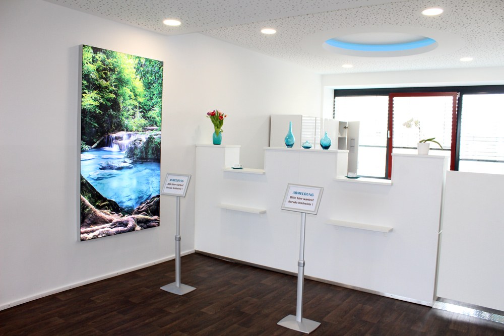 Blick in den Wartebereich